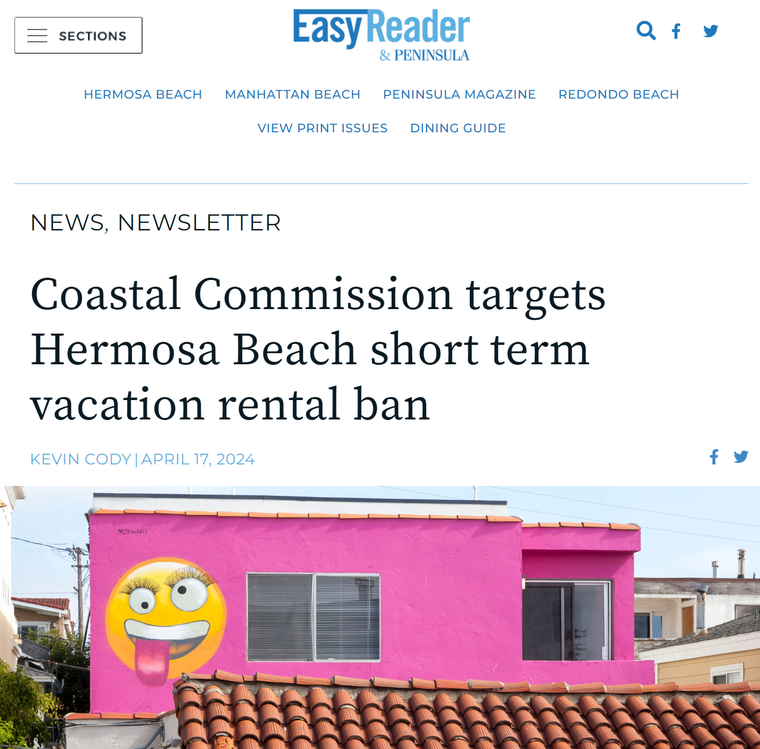 Easy Reader: Coastal Commission targets Hermosa Beach short term vacation rental ban
